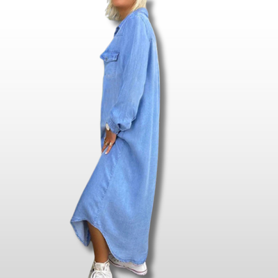 Lina™| Kleid im Denim-Look