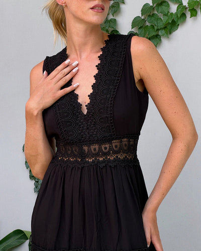 Liv™| Schwarz-Weiß Kleid
