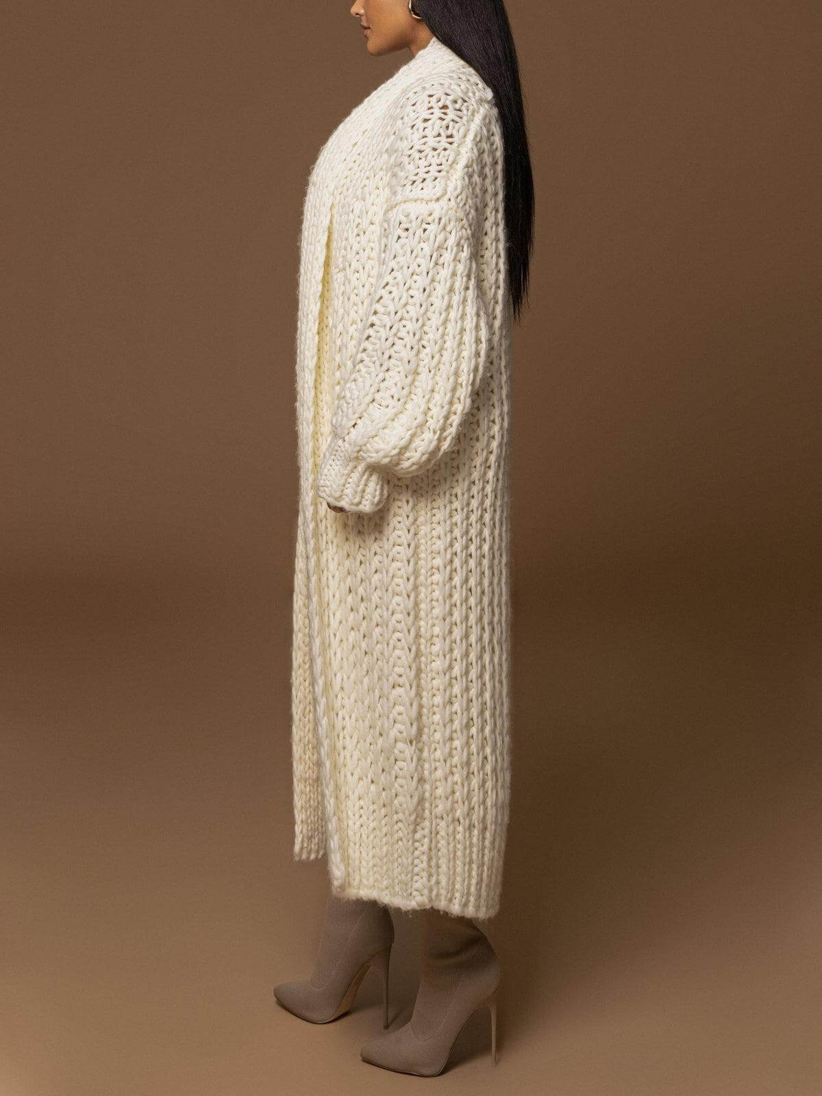 Ivory™| Strickmantel
