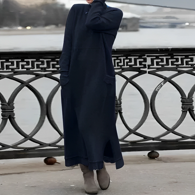 Gerda™| Lange Strickkleid