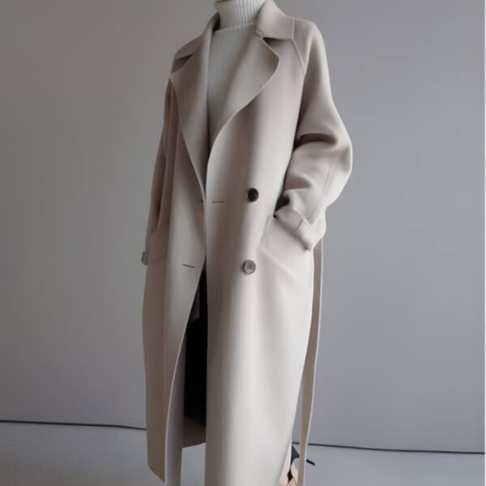 Maeve™ | Langer Stoffmantel