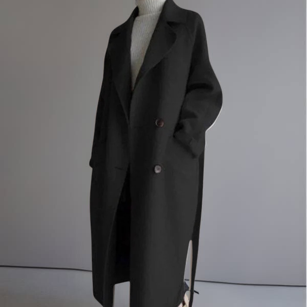 Maeve™ | Langer Stoffmantel