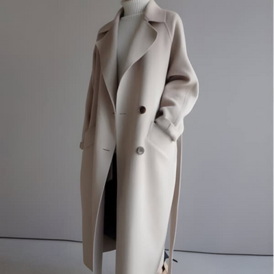 Maeve™ | Langer Stoffmantel