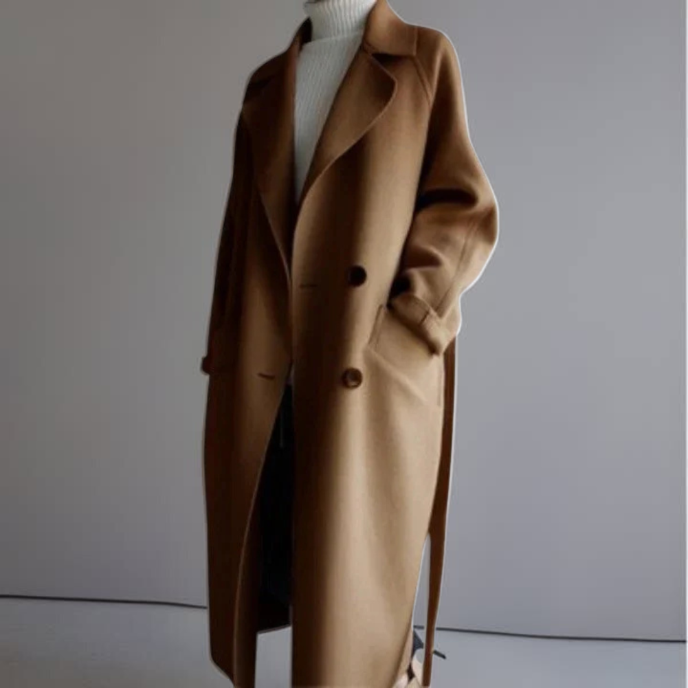 Maeve™ | Langer Stoffmantel