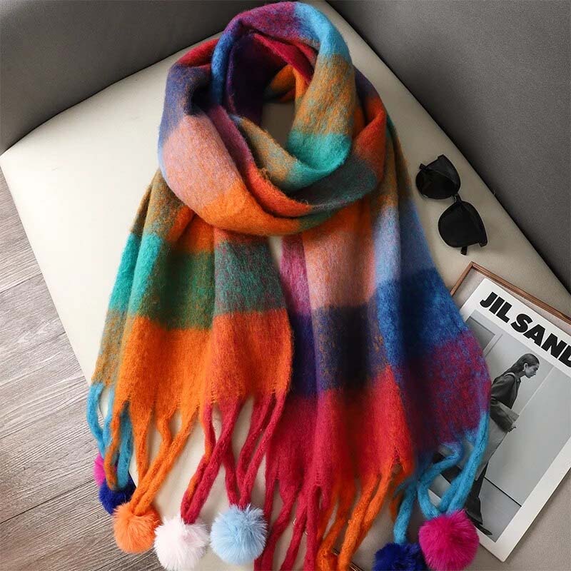Noor™| Sjaal mit Bommel