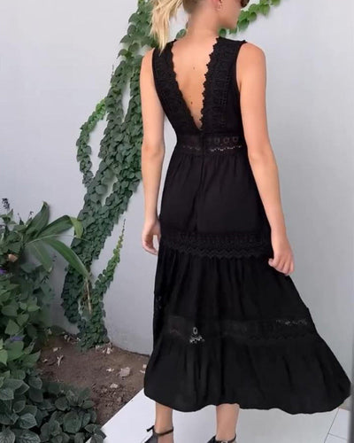 Liv™| Schwarz-Weiß Kleid