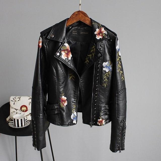 Ella™| Leder-Look Jacke