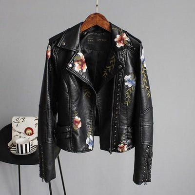 Ella™| Leder-Look Jacke